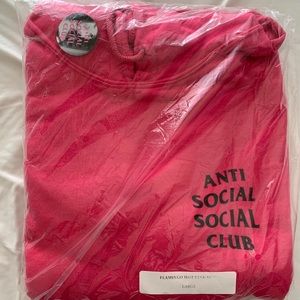 Assc anti social social club flamingo pink hoody